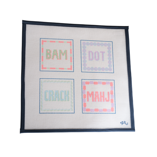 Dot Crack Bam Mahjong Coasters