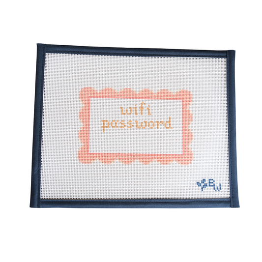 Wifi Password Sign - Scallops
